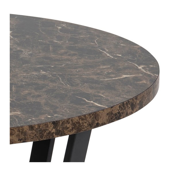 Rjava okrogla mizica ø 77 cm Amble - Actona-image-3