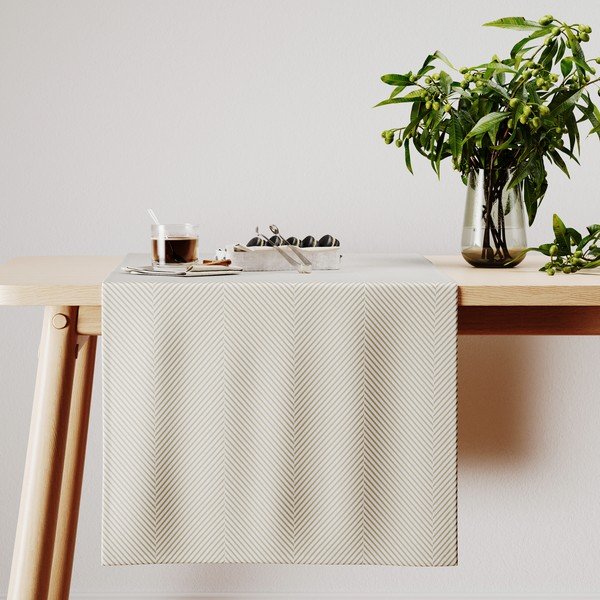 Žametni namizni tekač 40x140 cm Clear - AmeliaHome-image-3