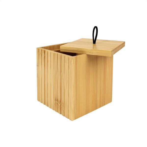 Bambusov kopalniški organizator za vatke ali vatirane palčke v naravni barvi Hanoi – douceur d'intérieur-image-4