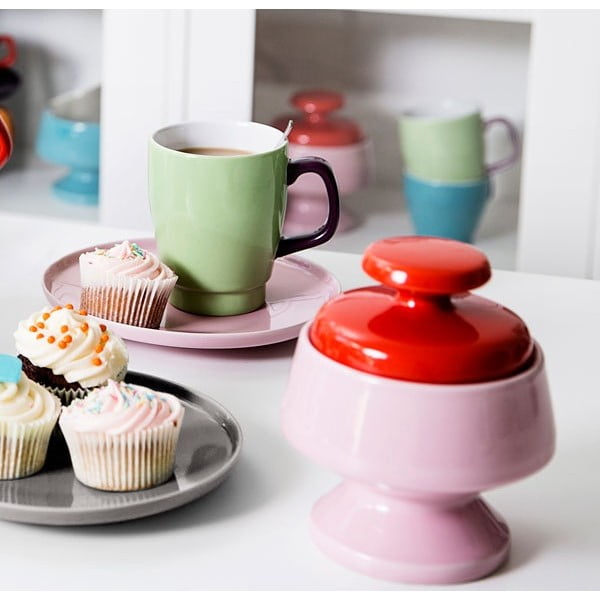 Skodelica in krožnik Sagaform Pop, zelena/rjava-image-3