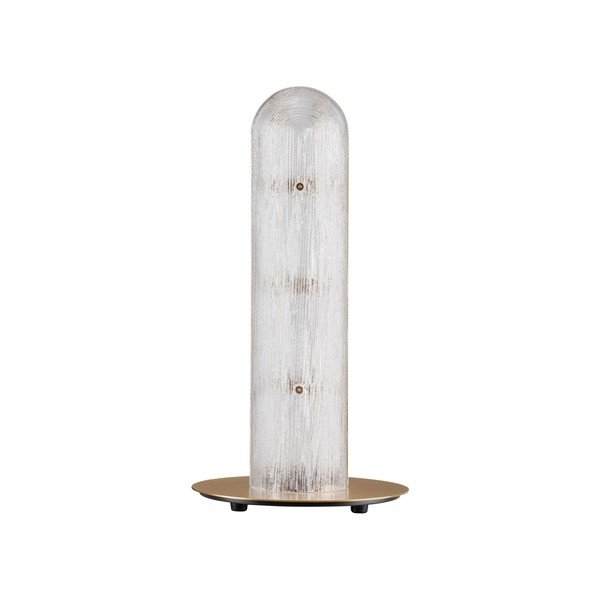 Medeninasta kovinska LED namizna svetilka s steklenim senčilom (višina 40 cm) Gloree – Nova Luce