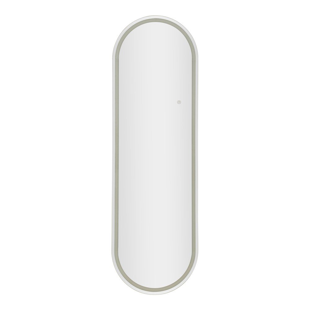 Stensko ogledalo z lučjo 50x160 cm Oval