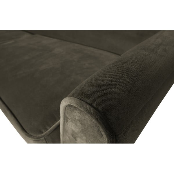 Temno zelen žameten kavč WOOOD Rocco, 230 cm-image-1