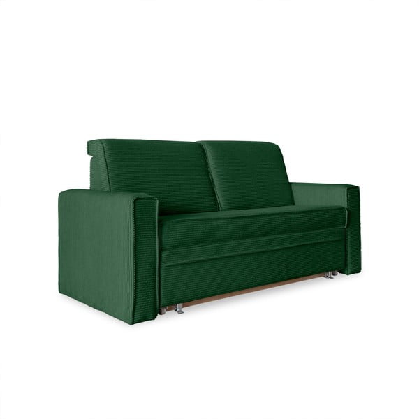 Temno zelen raztegljiv kavč 168 cm Lucky Lucy - Miuform