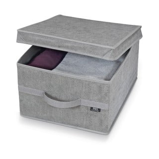 Siva škatla za shranjevanje Domopak Stone Large, 50 x 38 cm