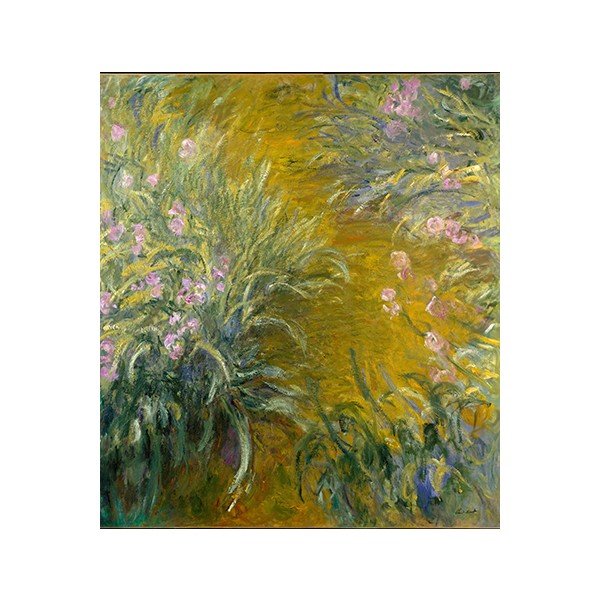 Claude Monet - Pot med irisi, 80x70 cm