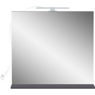 Stensko ogledalo z lučjo/s polico 76x75 cm – Germania