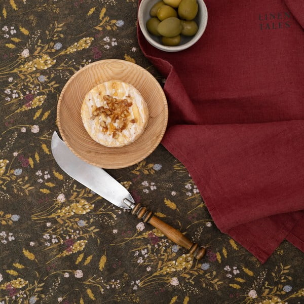 Laneni prtički v kompletu 2 ks 40x40 cm Marsala – Linen Tales-image-1