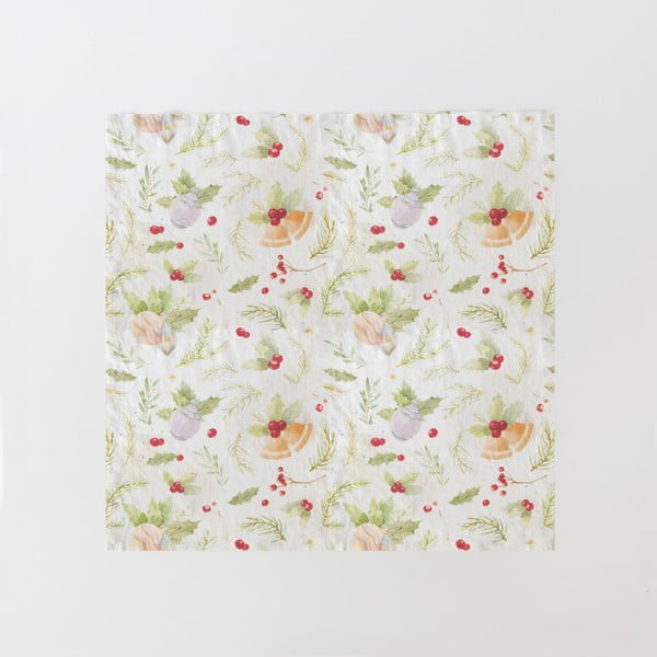 Komplet 2 lanenih prtičkov Tales Merry Christmas, 40 x 40 cm-image-1