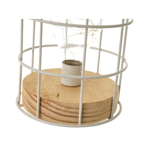 Bela namizna svetilka (višina 20,5 cm) – Casa Selección-image-4