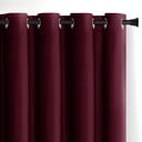 Bordo rdeča žametna zavesa za delno zatemnitev 140x270 cm Eyelets – Restilo