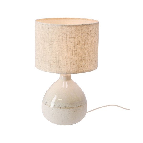 Bež namizna svetilka s tekstilnim senčilom (višina 41 cm) Ardo – Candellux Lighting-image-4