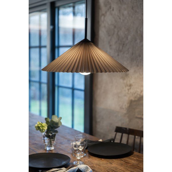 Siva viseča svetilka ø 50 cm Plisado – Markslöjd-image-1