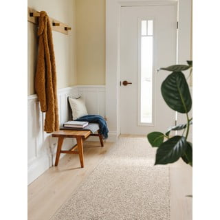 Siv/kremno bel pralen tekač 80x240 cm Rocco Dark Cream – Elle Decoration