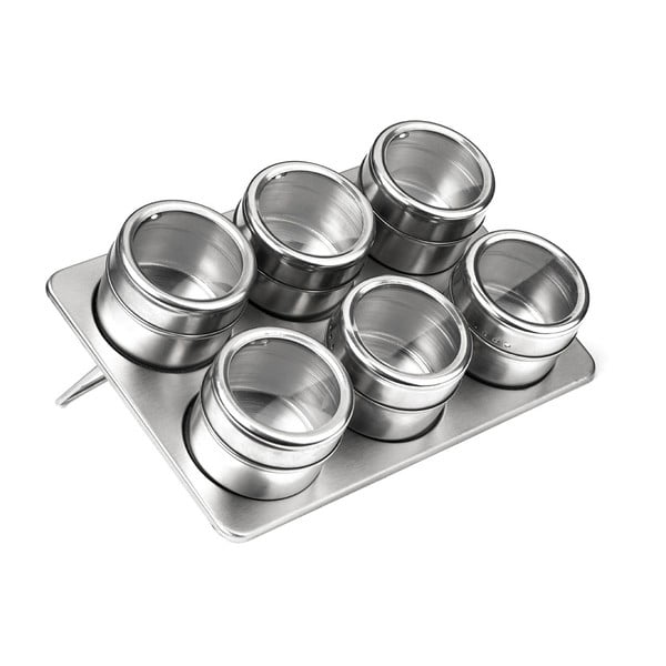 Komplet 6 posodic za začimbe s stojalom 100 ml - Premier Housewares-image-1