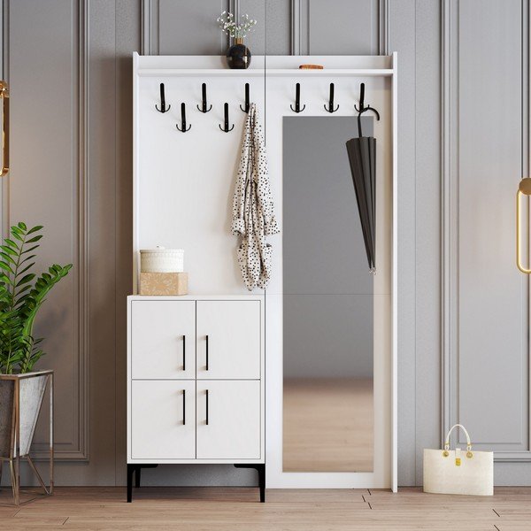 Beli predsobni komplet Berlin - Kalune Design-image-1