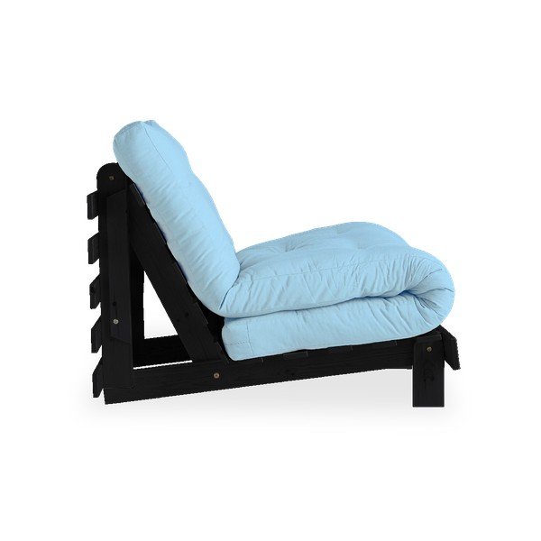 Raztegljiv fotelj Karup Design Roots Black/Light Blue-image-3