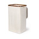 Kremno bel tekstilni koš za perilo Bamboo/Linen – Bigso