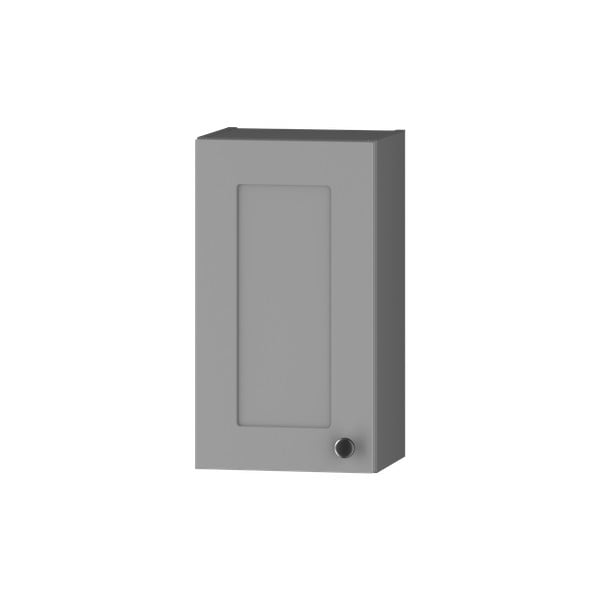 Siva nizka stenska kopalniška omarica 30x58 cm Senja – STOLKAR
