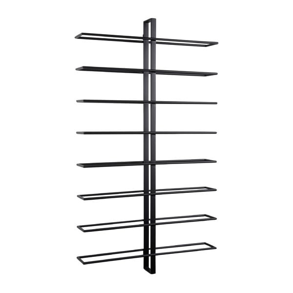 Črno stensko kovinsko držalo za vino za 16 steklenic  Dual  – PT LIVING-image-3