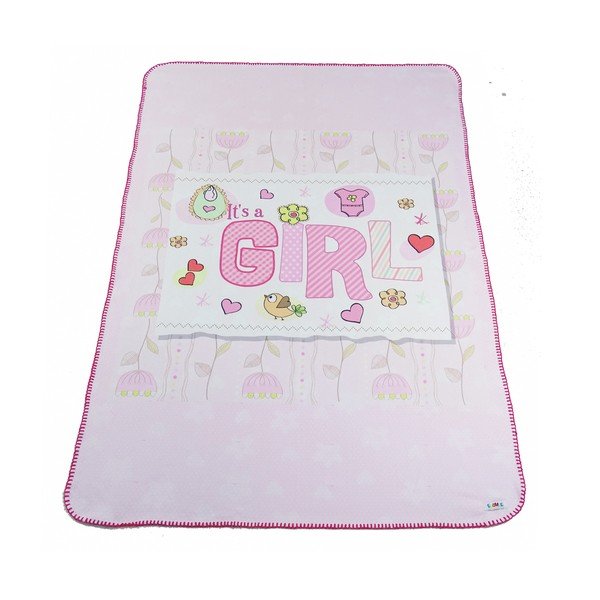 Rožnata otroška odeja 85x125 cm – OYO kids-image-3