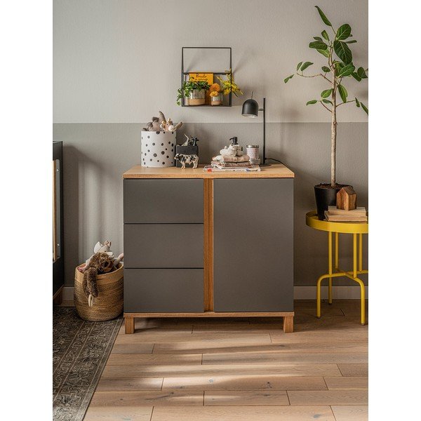 Siva komoda Vox Altitude, višina 85 cm-image-3