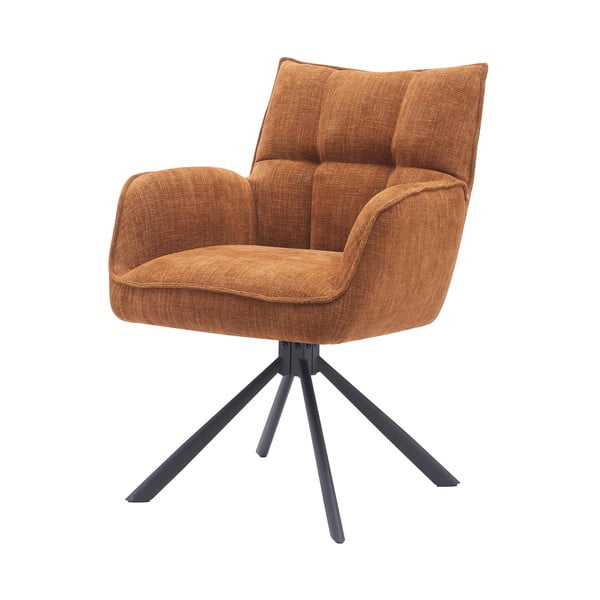 Oranžni oblazinjeni jedilni stoli v kompletu 2 ks Marilla – Unique Furniture