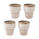 Kremno bele keramične skodelice v kompletu za espresso 4 ks 100 ml Tone – Dakls