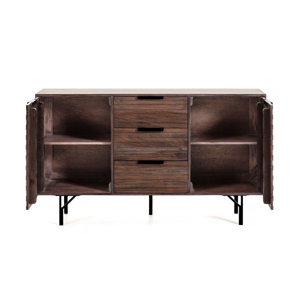 Temno rjava komoda Kave Home Atalia, 160 x 91 cm-image-4
