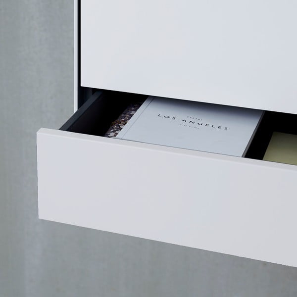 Bela večnamenska stenska omarica Edge by Hammel-image-4