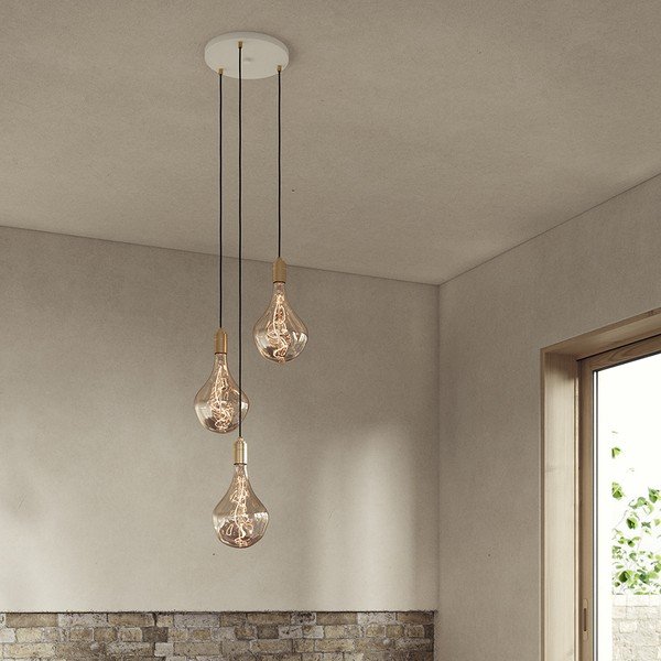 Zatemnitvena viseča svetilka v bronasti barvi ø 25 cm Triple Pendant – tala-image-2