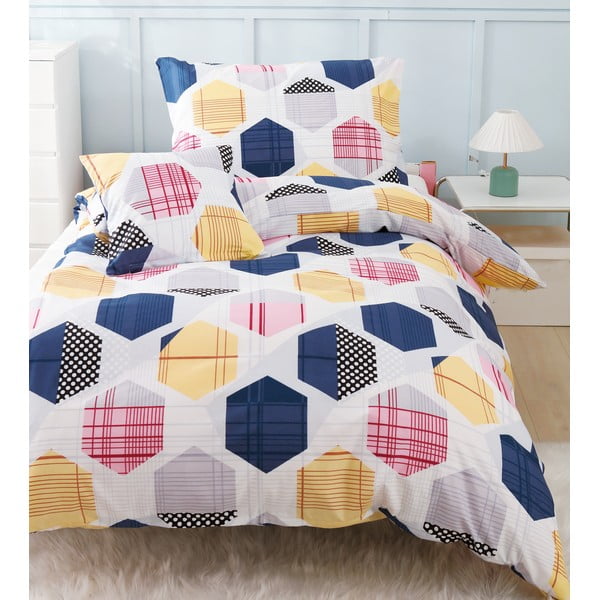 Enojna 3-delna posteljnina iz mikrosatena 140x200 cm Amelie – My House-image-3