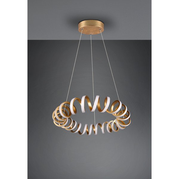 LED viseča svetilka v zlati barvi ø 55 cm Curl – Trio-image-4