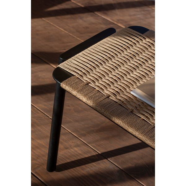 Črna/naravna klop Klupa – Gazzda-image-4