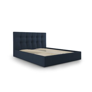 Modra zakonska postelja Mazzini Beds Nerin, 160 x 200 cm