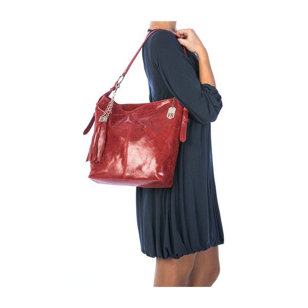 Usnjena torbica Hobo Red-image-4