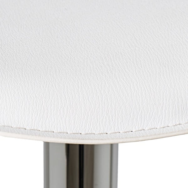 Beli oblazinjeni barski stoli v kompletu z nastavljivo višino 2 ks (višina sedeža 73 cm) – Casa Selección-image-3