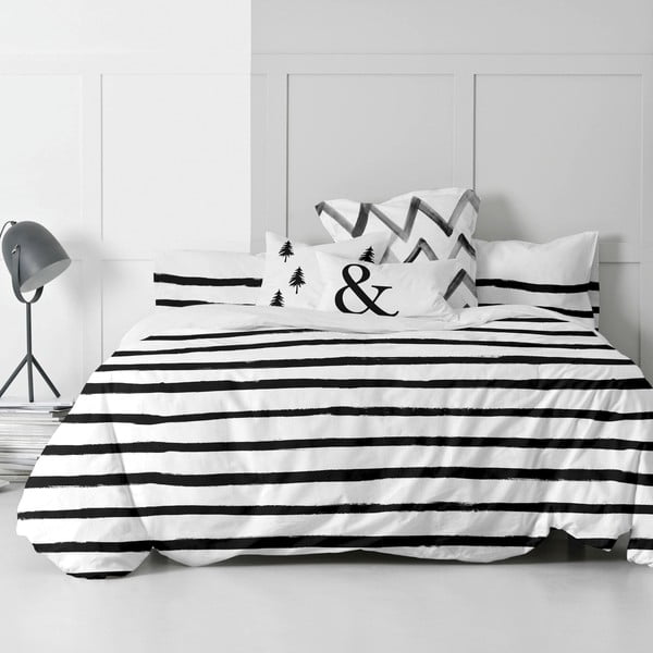 Bombažna prevleka za odejo Blanc Stripes, 140 x 200 cm-image-4