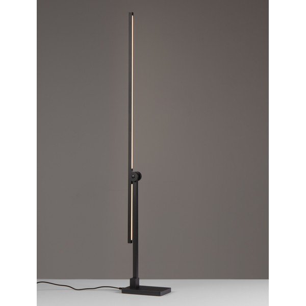 Mat črna kovinska LED namizna svetilka z upogljivo konstrukcijo/zatemnitvena (višina 47 cm) Tenso – Nova Luce-image-4