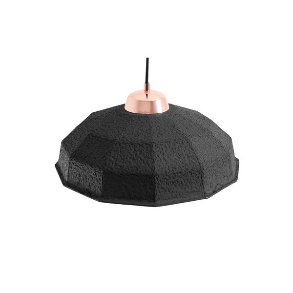 Črna viseča luč Custom Form Celulo, premer 40 cm