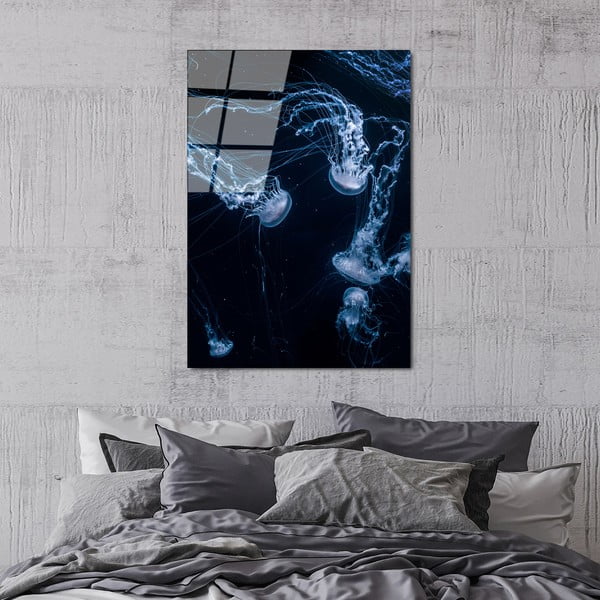 Steklena slika 70x100 cm Jelly Fish – Wallity-image-3