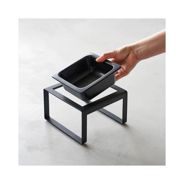 Keramična posoda s podstavkom za hišne ljubljenčke Tower - YAMAZAKI-image-1