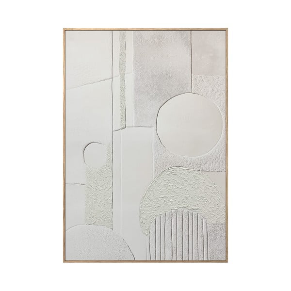 Slika z ročno naslikanimi elementi 70x100 cm Lan 3D Illusion – Styler