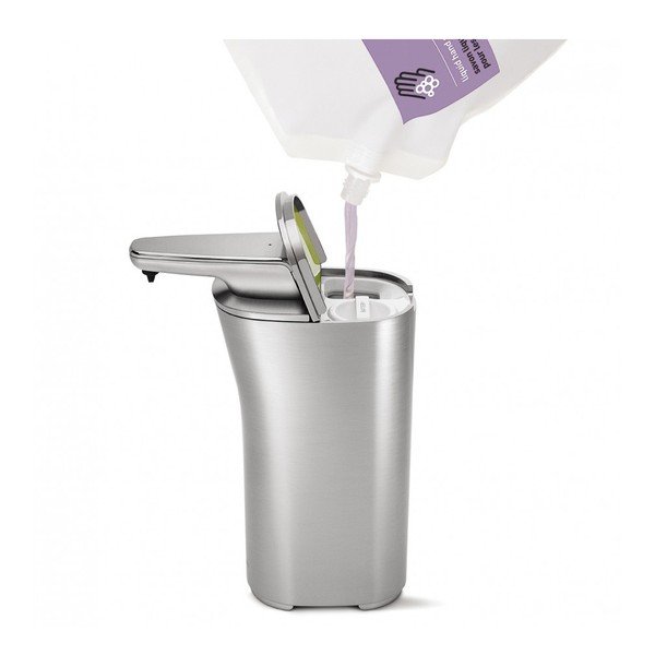 Srebrni nedotični dozirnik za milo simplehuman Compact-image-1
