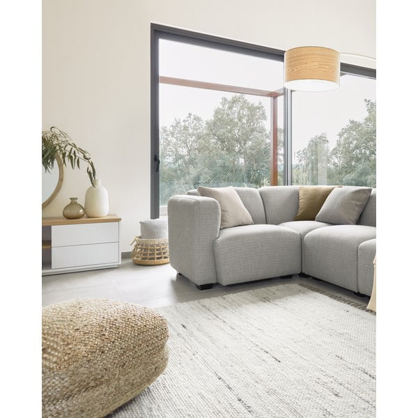 Bela/v naravni barvi stoječa svetilka z lesenim senčilom (višina 210 cm) Juhe Ash – Kave Home-image-4