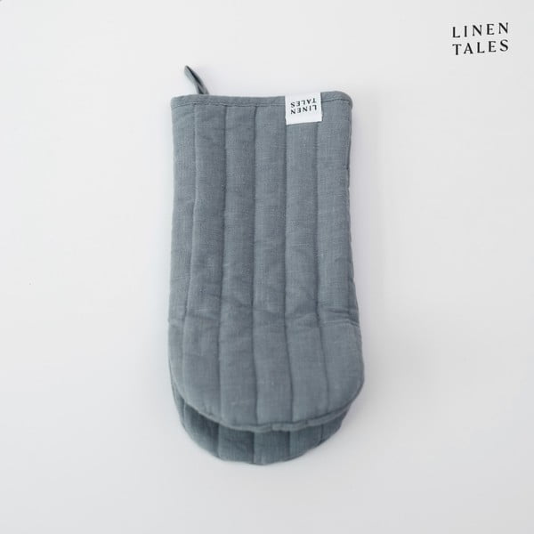 Lanena kuhinjska rokavica Blue Fog – Linen Tales-image-2