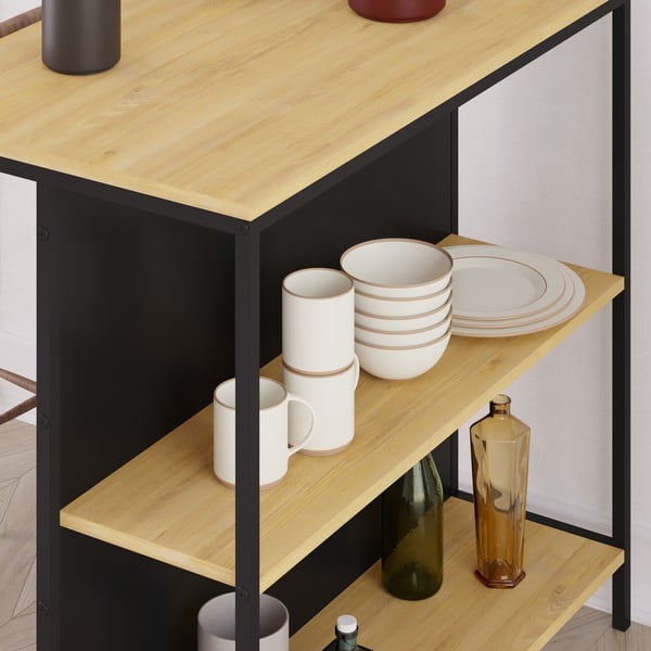 Barska miza v hrastovem dekorju 60x100 cm Sagi – Marckeric-image-1