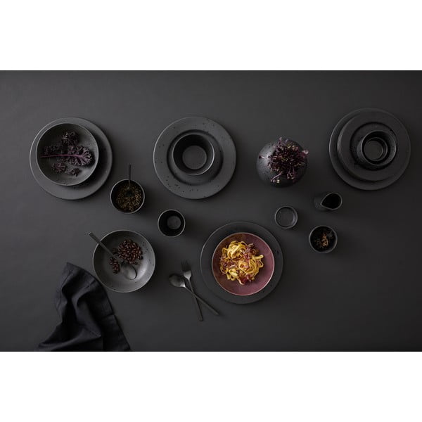 Črna vaza iz kamenine (višina 20 cm) Gastro  – Bitz-image-3