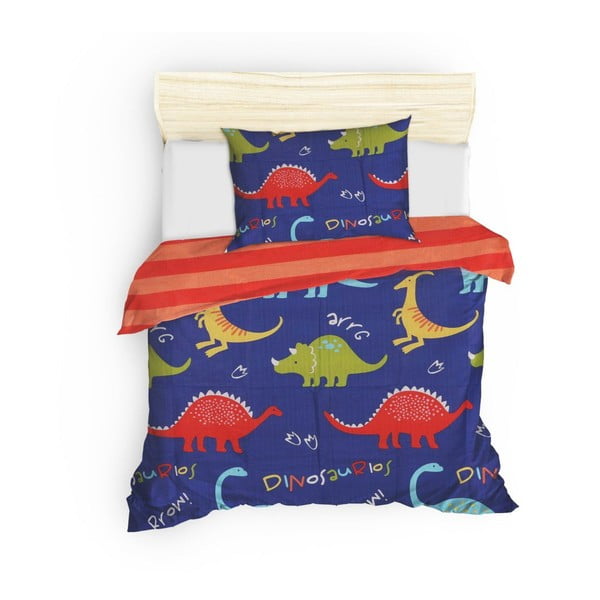 Modra enojna otroška posteljnina 140x200 cm Dinazorus – Mijolnir