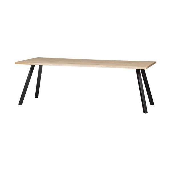 Jedilna miza s hrastovo ploščo WOOOD Tablo, 199 x 90 cm-image-3